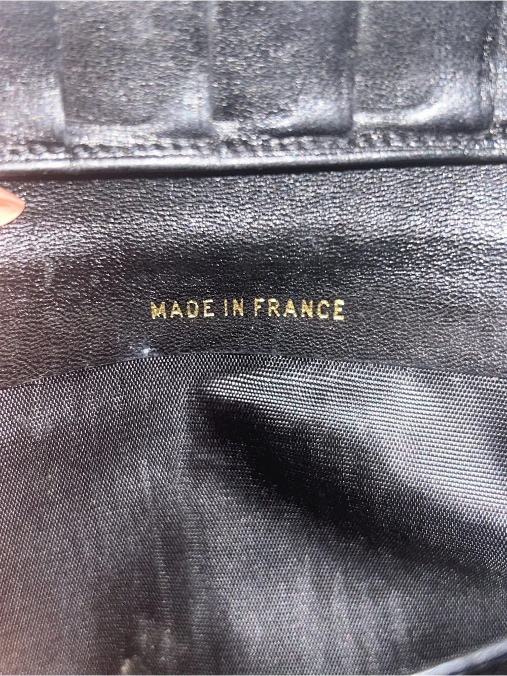 CHANEL Black Lambskin Leather Long Wallet